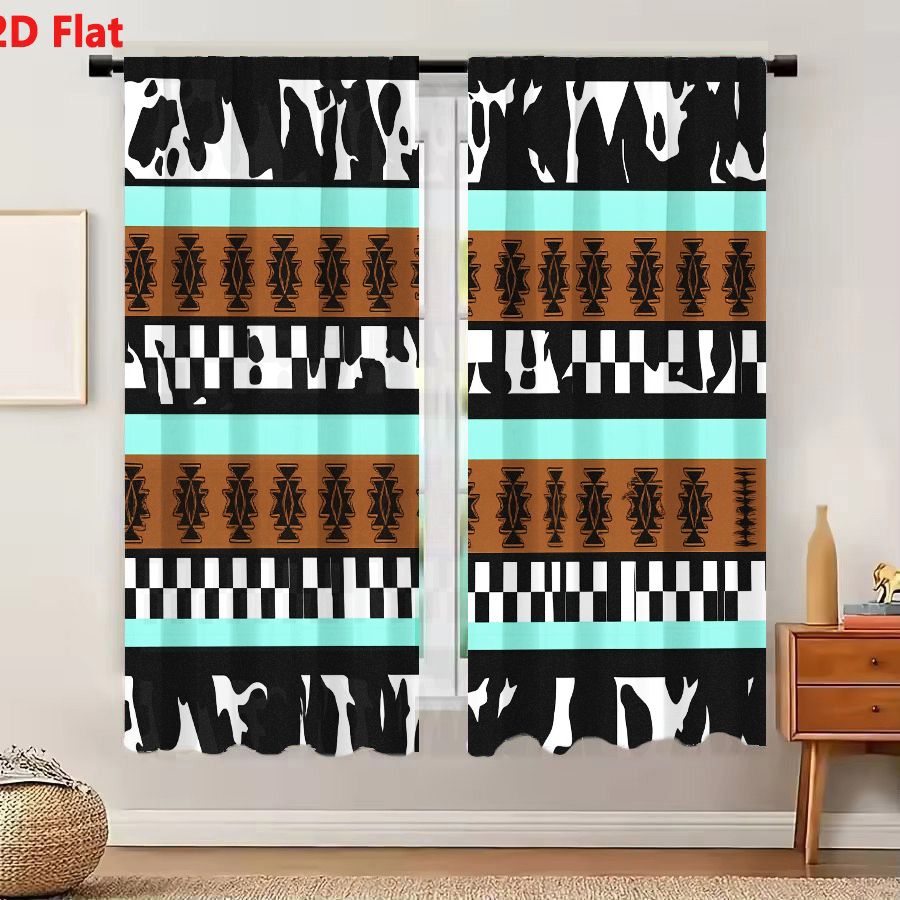 Century Textile & Sewing Supply Reviews - 2 rideaux géométriques 2D à motifs