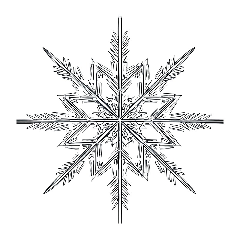 Iron On Patch - Vinyle thermocollant flocon de neige de