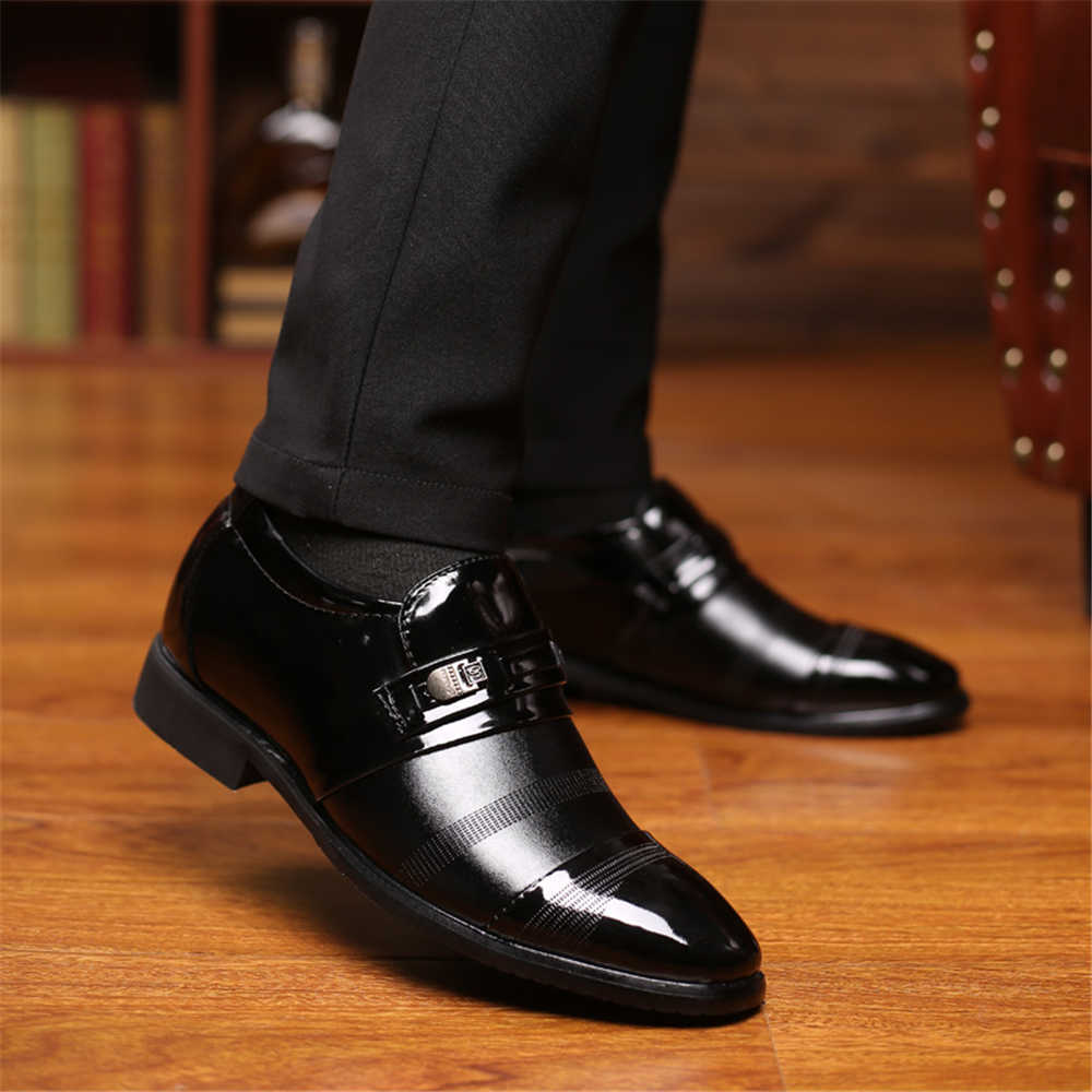 Sewing Production - Chaussures montantes noires pour hommes, style