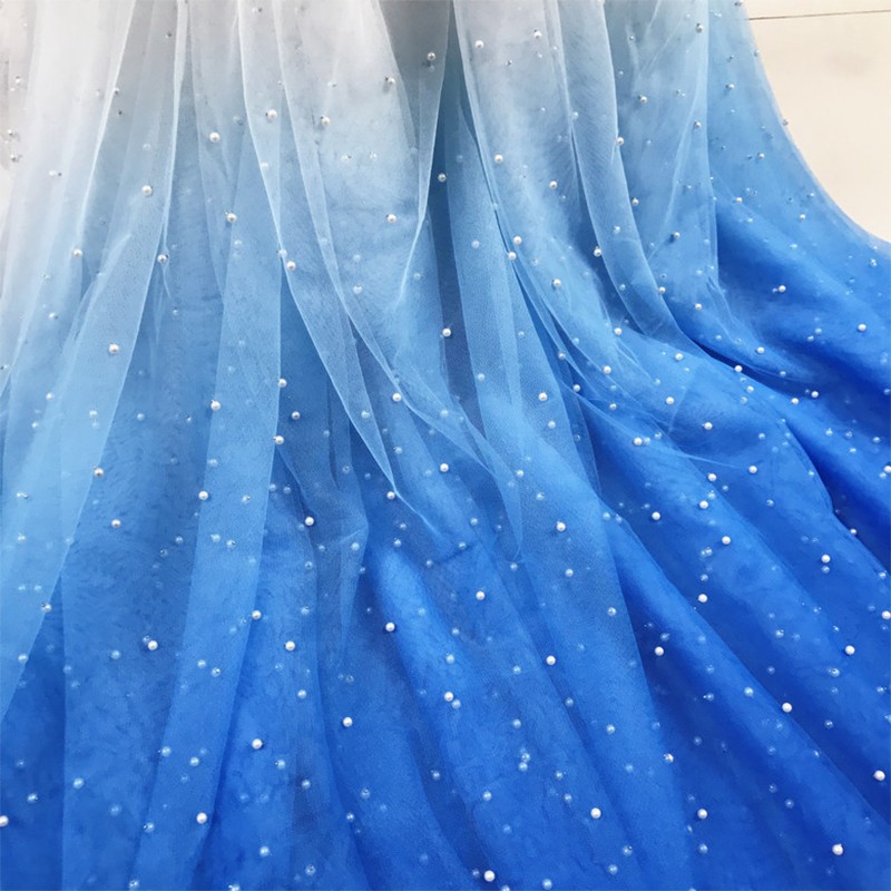 Sewing Batik - Tissu en tulle dégradé à mailles