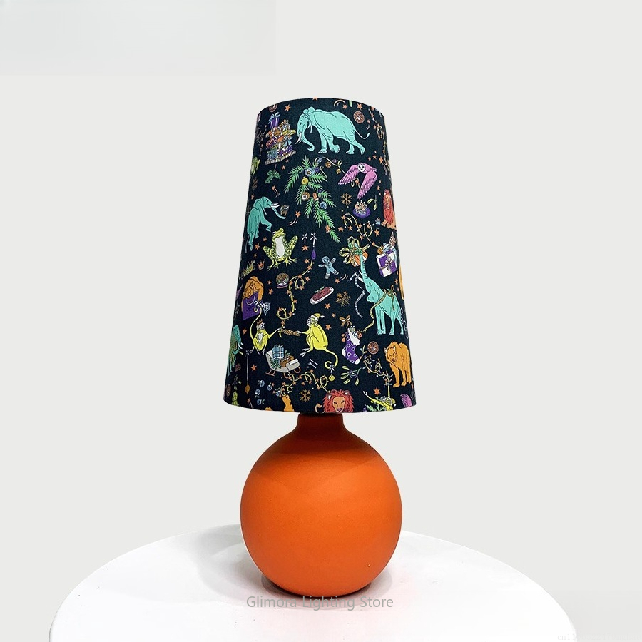Lampe de table sphère orange : - Century Textile & Sewing Supply Reviews avis et prix