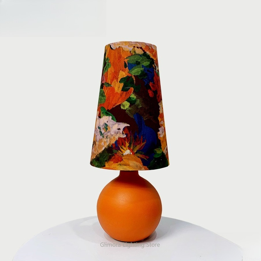 Lampe de table sphère orange : - Century Textile & Sewing Supply Reviews avis et prix